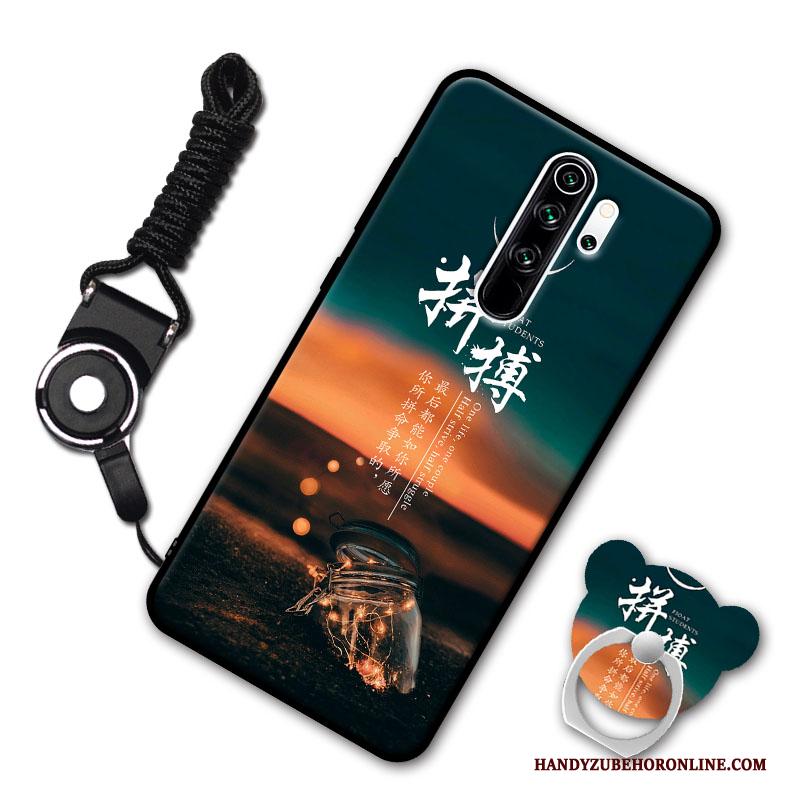 Redmi Note 8 Pro Hoesje Zacht Licht Hanger Anti-fall Trend Rood Bescherming