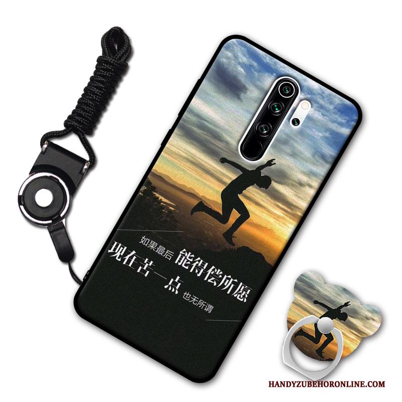 Redmi Note 8 Pro Hoesje Zacht Licht Hanger Anti-fall Trend Rood Bescherming