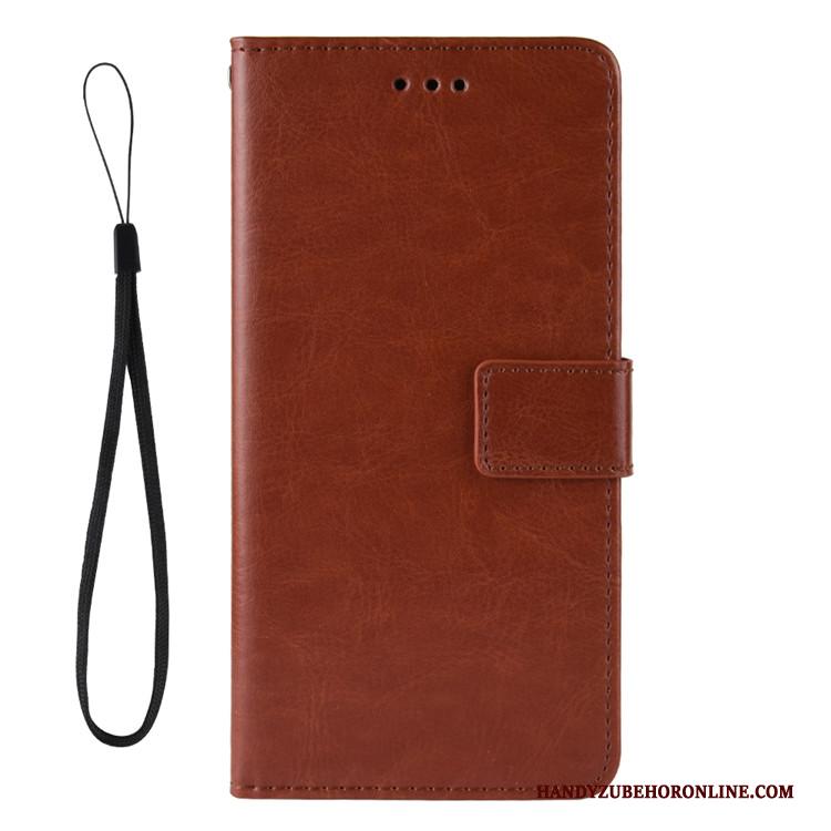 Redmi Note 8 Pro Rood Portemonnee Mini Patroon Hoesje Telefoon Leren Etui Bescherming