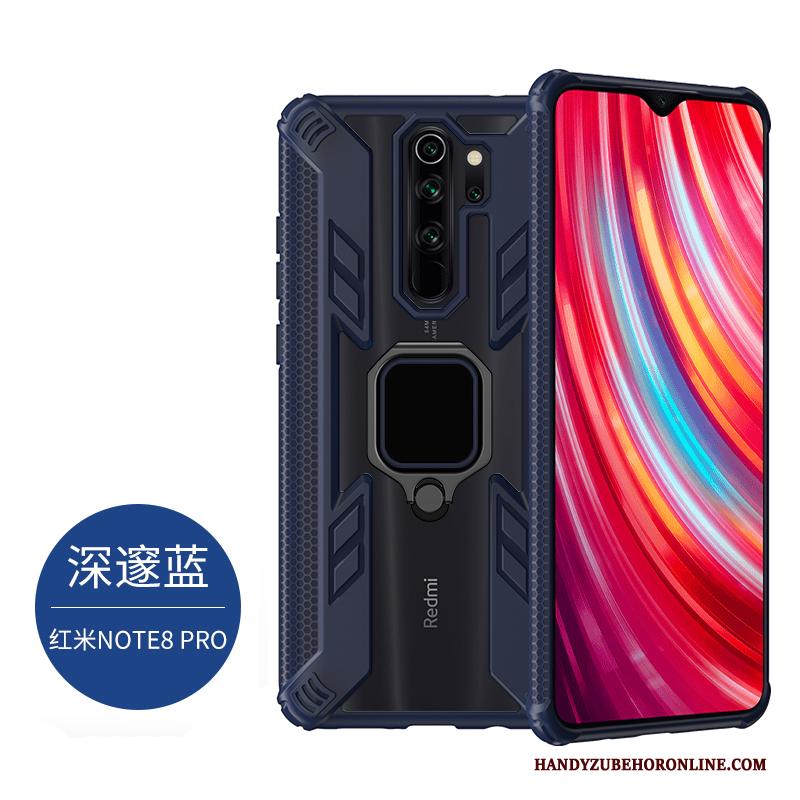 Redmi Note 8 Pro Siliconen Patroon Hoesje Telefoon Zacht Antislip Blauw Rood