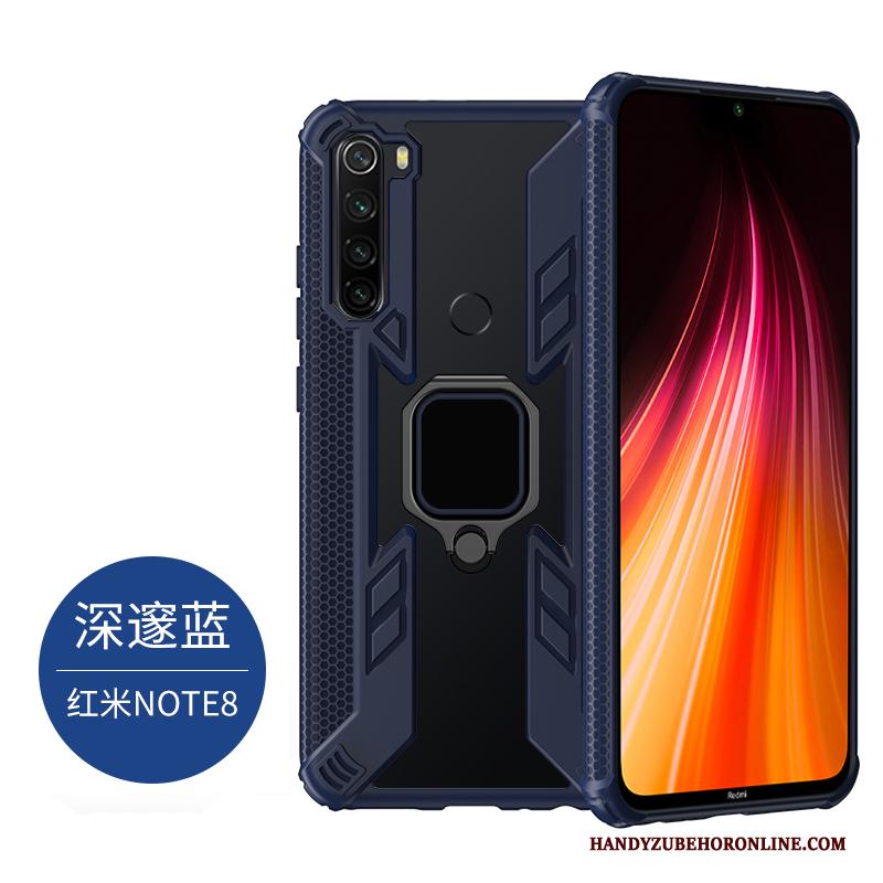 Redmi Note 8 Pro Siliconen Patroon Hoesje Telefoon Zacht Antislip Blauw Rood