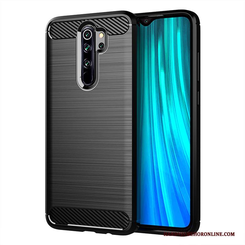 Redmi Note 8 Pro Zacht Rood Zwart Bescherming Gasbag All Inclusive Hoesje Telefoon