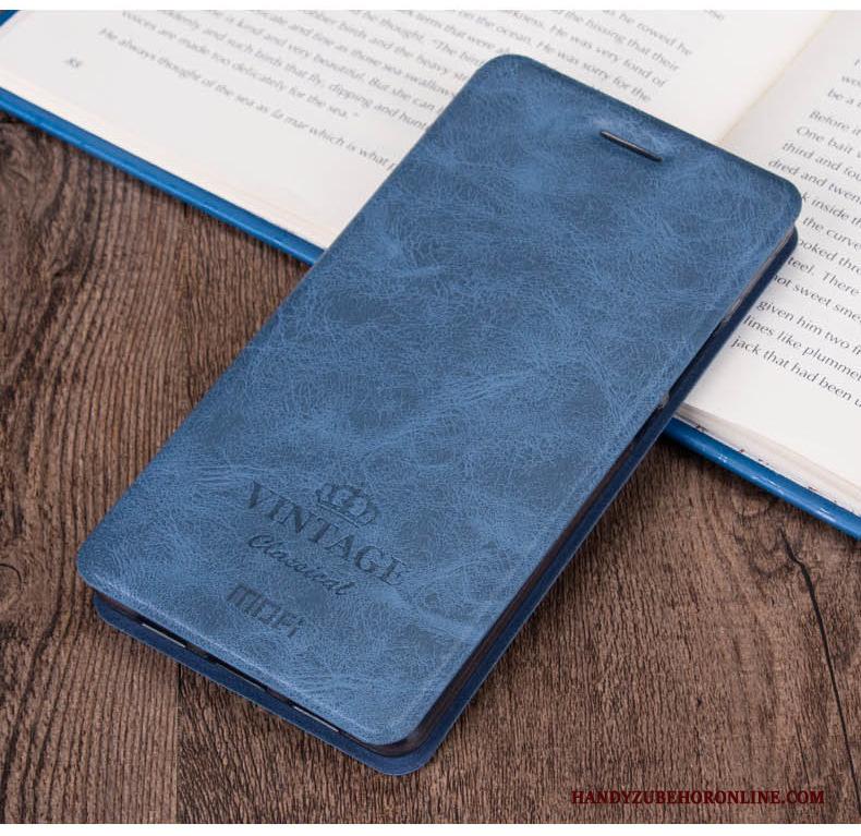 Redmi Note 8t Hoesje Leren Etui Diepe Kleur Leer Hoes Mobiele Telefoon Rood Grijs