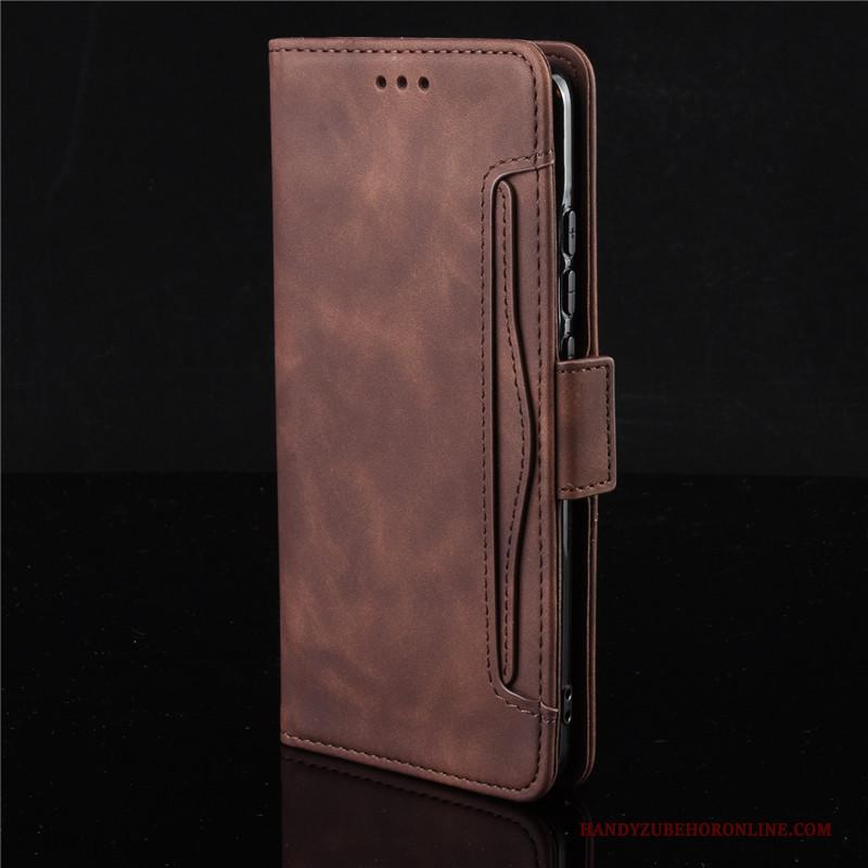 Redmi Note 8t Leren Etui Rood Hoesje Telefoon Folio Mini Zwart Zacht