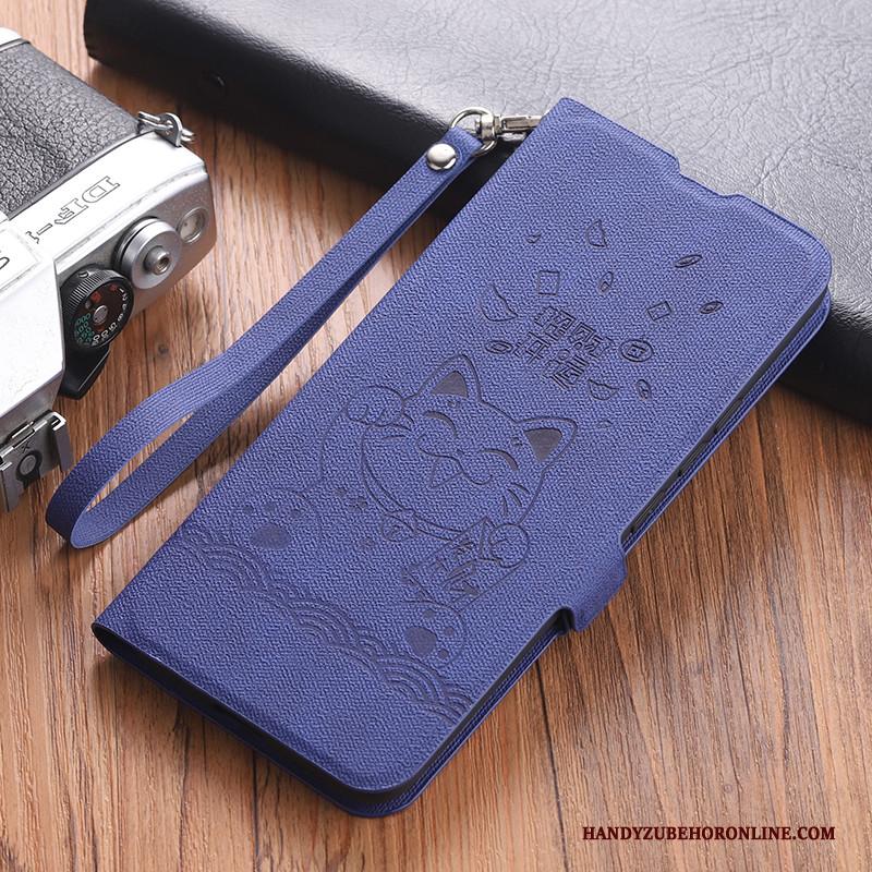 Redmi Note 9 Hoesje Grijs Clamshell Magneet Sluit Hanger Zacht Kat Siliconen