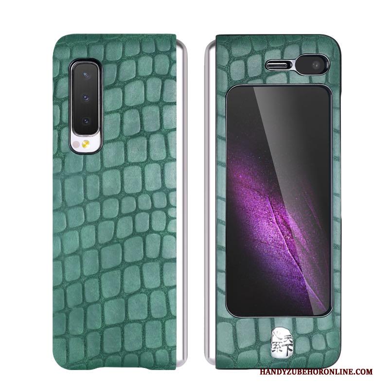 Samsung Fold Hoes Hoesje Telefoon Vouw Leren Etui All Inclusive Bedrijf Echt Leer