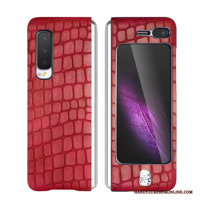 Samsung Fold Hoes Hoesje Telefoon Vouw Leren Etui All Inclusive Bedrijf Echt Leer