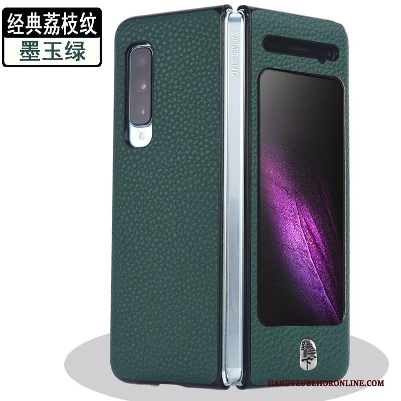 Samsung Fold Hoesje Bescherming Mobiele Telefoon Hoes Leren Etui Spleet Vouw Anti-fall