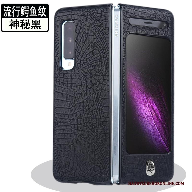 Samsung Fold Hoesje Bescherming Mobiele Telefoon Hoes Leren Etui Spleet Vouw Anti-fall