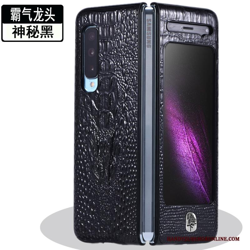 Samsung Fold Hoesje Bescherming Mobiele Telefoon Hoes Leren Etui Spleet Vouw Anti-fall