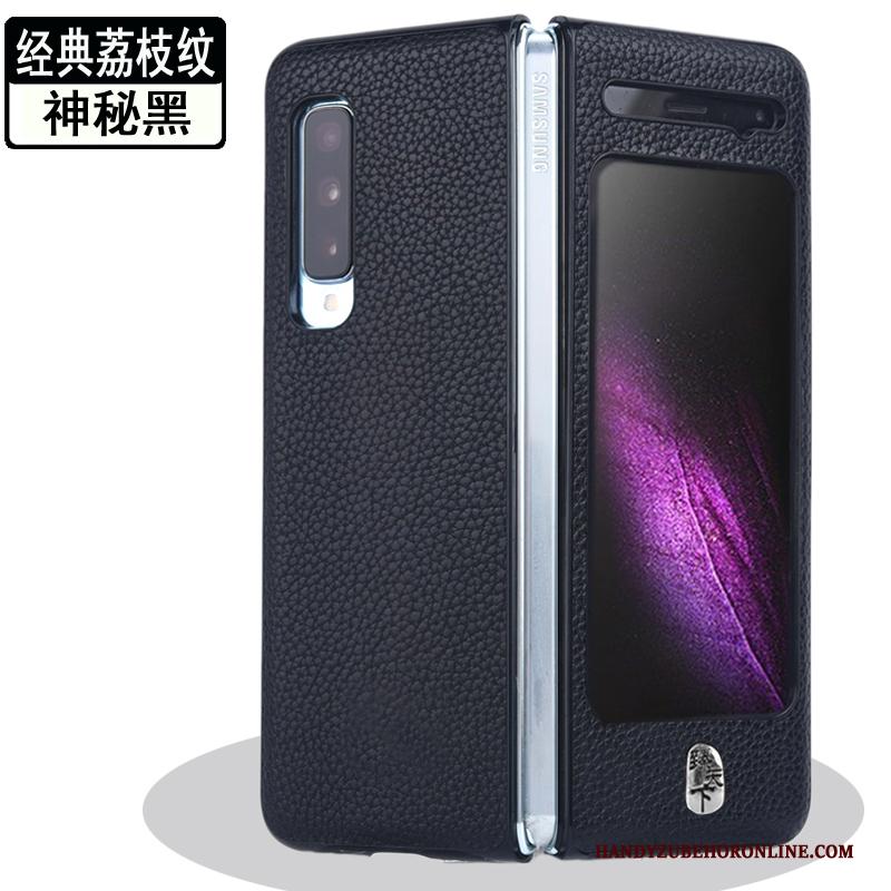 Samsung Fold Hoesje Bescherming Mobiele Telefoon Hoes Leren Etui Spleet Vouw Anti-fall