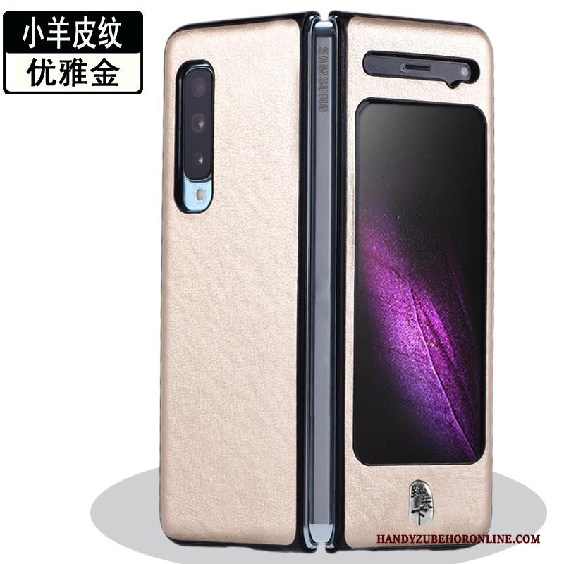 Samsung Fold Hoesje Bescherming Mobiele Telefoon Hoes Leren Etui Spleet Vouw Anti-fall