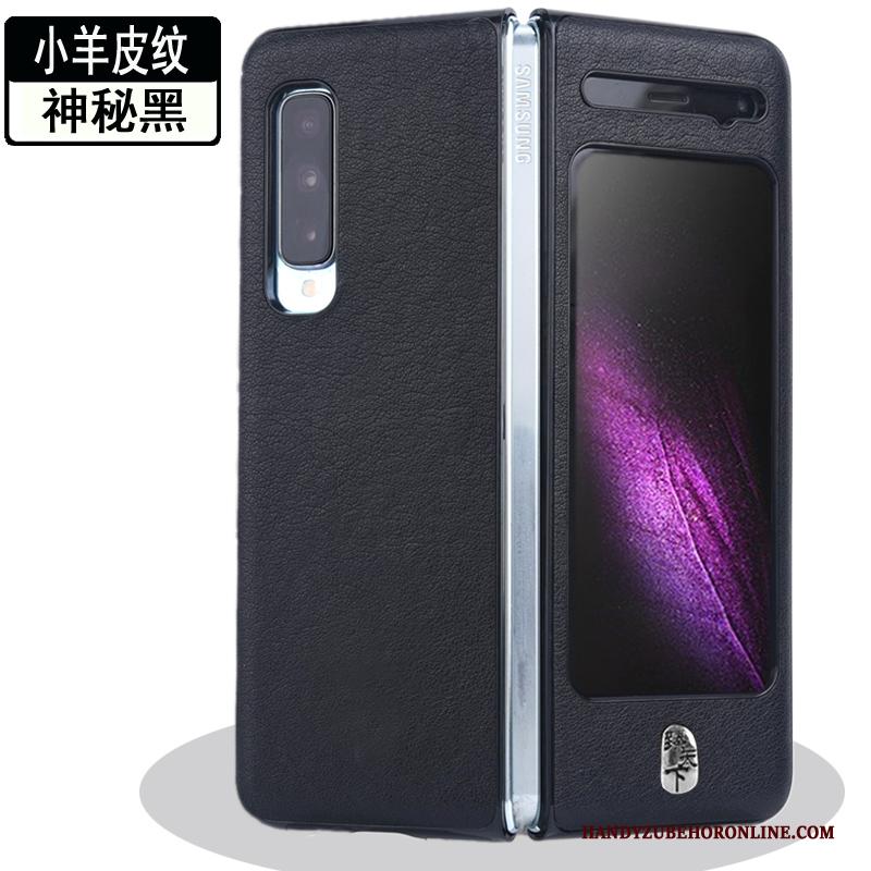 Samsung Fold Hoesje Bescherming Mobiele Telefoon Hoes Leren Etui Spleet Vouw Anti-fall