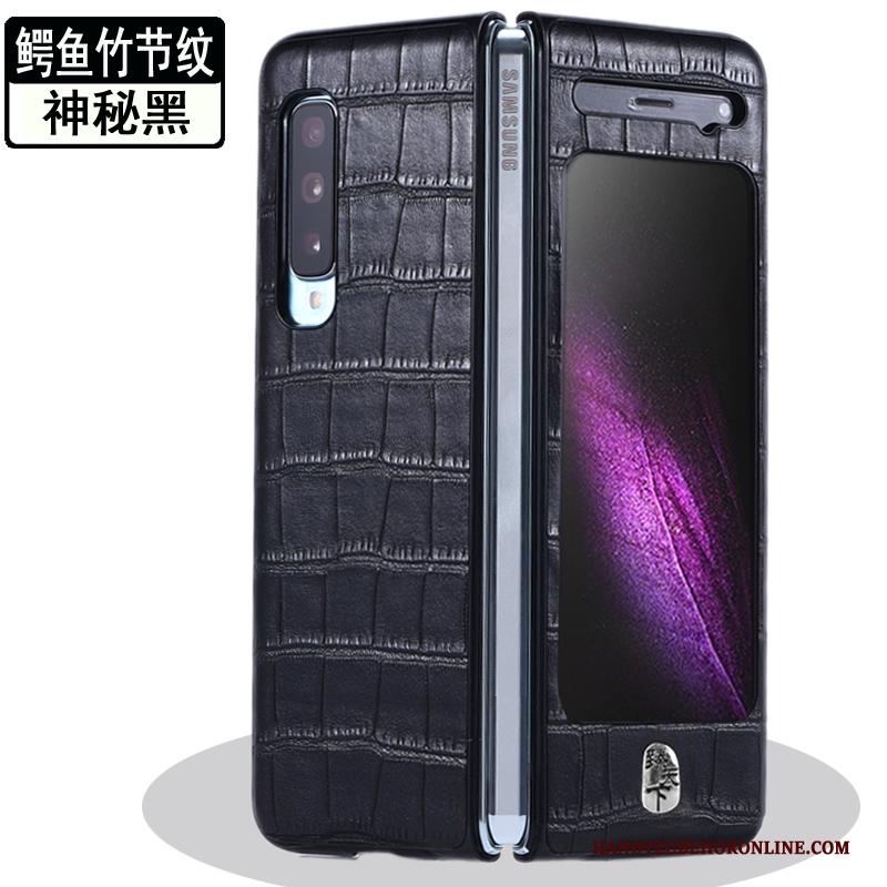 Samsung Fold Hoesje Bescherming Mobiele Telefoon Hoes Leren Etui Spleet Vouw Anti-fall