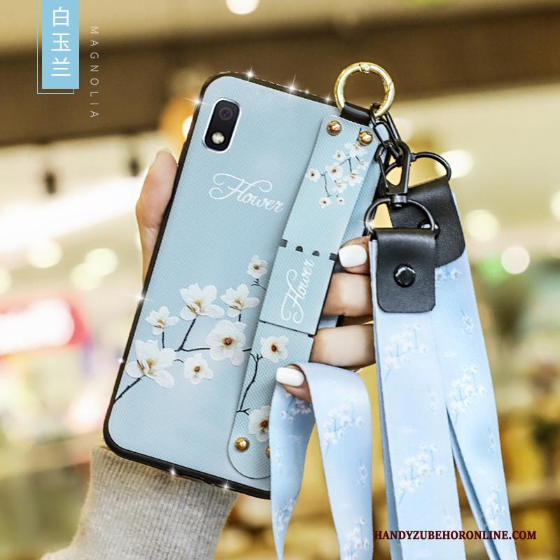 Samsung Galaxy A10 Hoesje Telefoon Hanger Blauw Ster