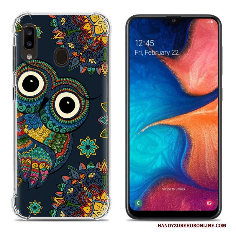 Samsung Galaxy A20e Geschilderd Gasbag Scheppend Net Red Anti-fall Kleur Hoesje