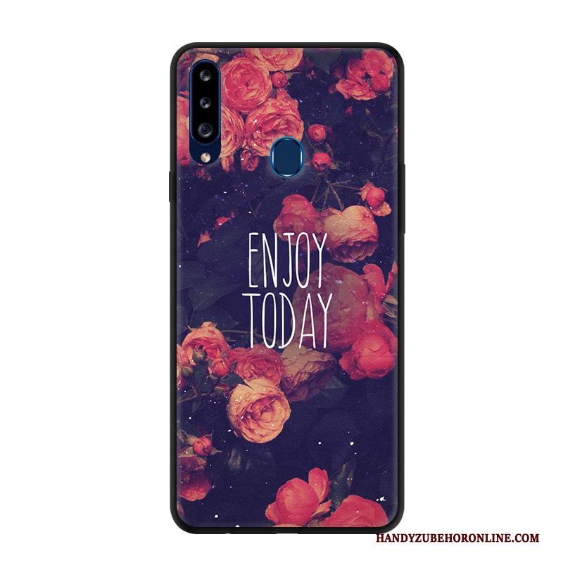 Samsung Galaxy A20s Hoesje Ster Spotprent Anti-fall Bescherming Scheppend Rood Hoes