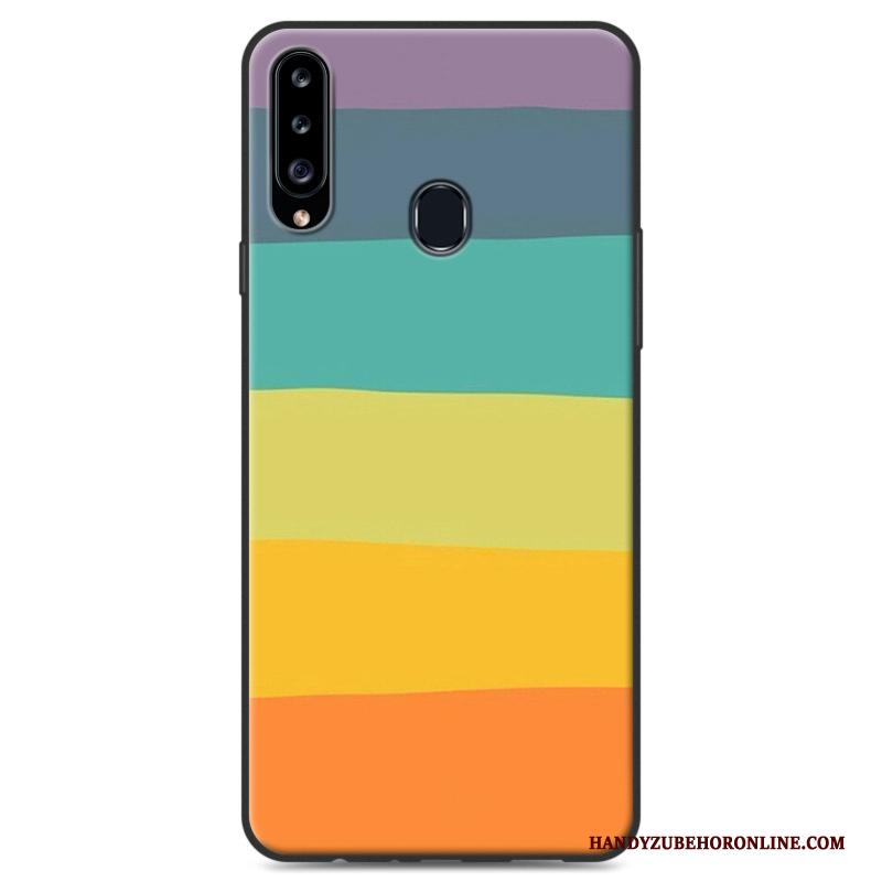 Samsung Galaxy A20s Hoesje Telefoon Hanger Ster Zacht Bescherming Kleur Hart