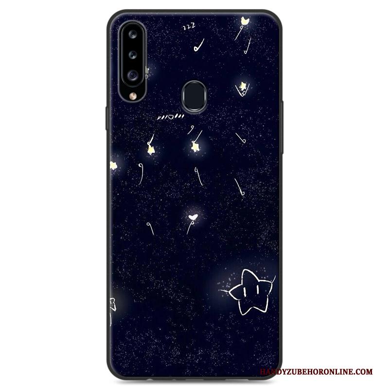 Samsung Galaxy A20s Hoesje Telefoon Hanger Ster Zacht Bescherming Kleur Hart