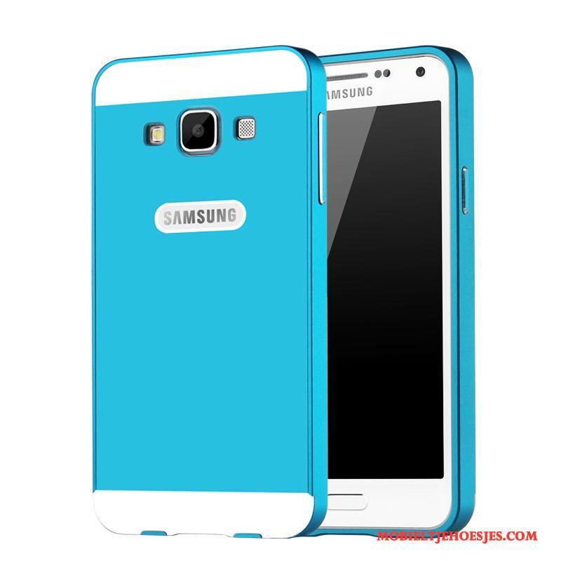 Samsung Galaxy A3 2015 Hoesje Goud Bescherming Mobiele Telefoon Achterklep Ster Omlijsting Hoes