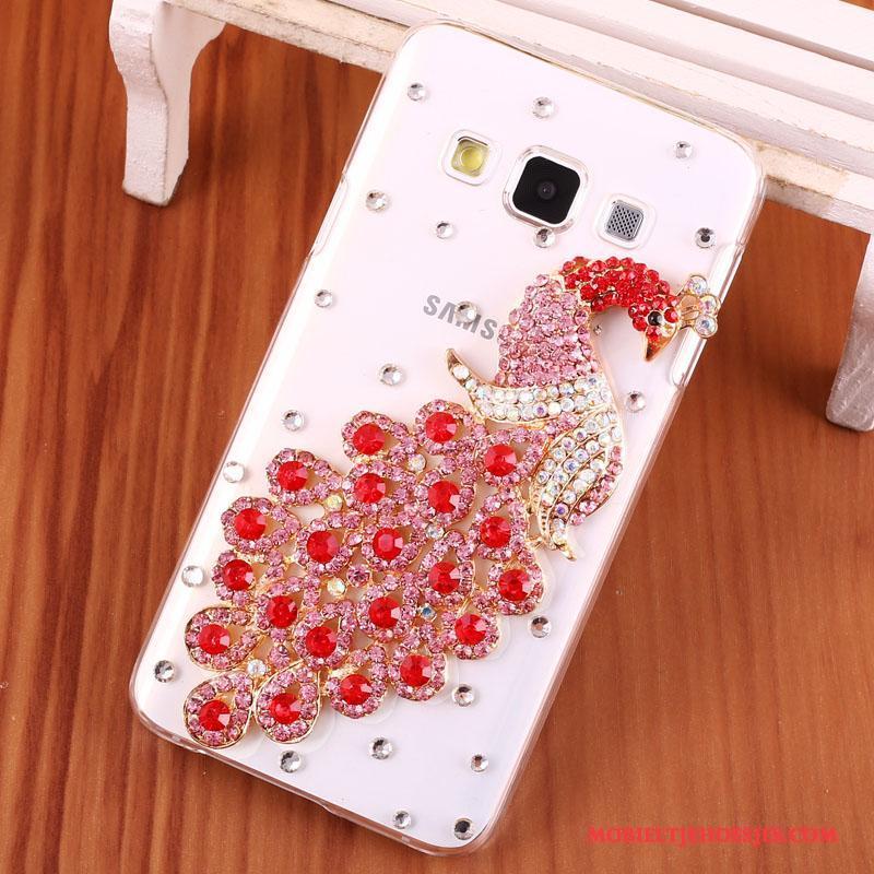 Samsung Galaxy A3 2015 Met Strass Hard Ster Hoesje Bescherming Anti-fall Telefoon