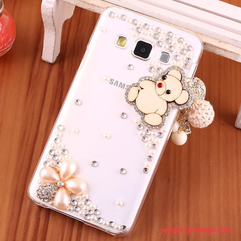 Samsung Galaxy A3 2015 Met Strass Hard Ster Hoesje Bescherming Anti-fall Telefoon