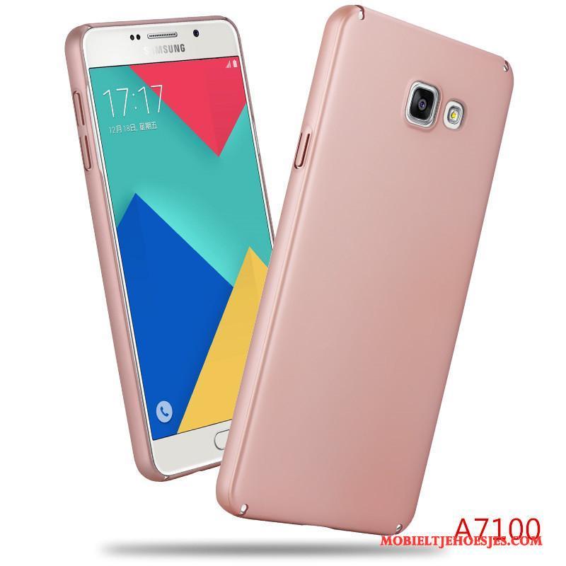 Samsung Galaxy A3 2016 All Inclusive Goud Bescherming Trend Hoesje Schrobben Telefoon