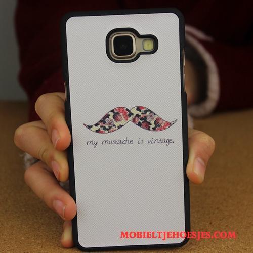 Samsung Galaxy A3 2016 Anti-fall Purper Schrobben Hoes Hard Achterklep Hoesje