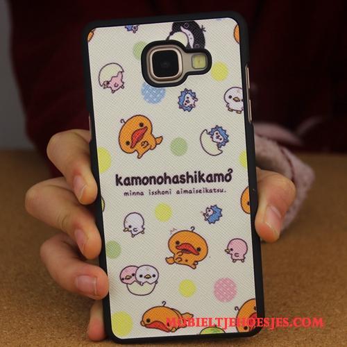 Samsung Galaxy A3 2016 Anti-fall Purper Schrobben Hoes Hard Achterklep Hoesje