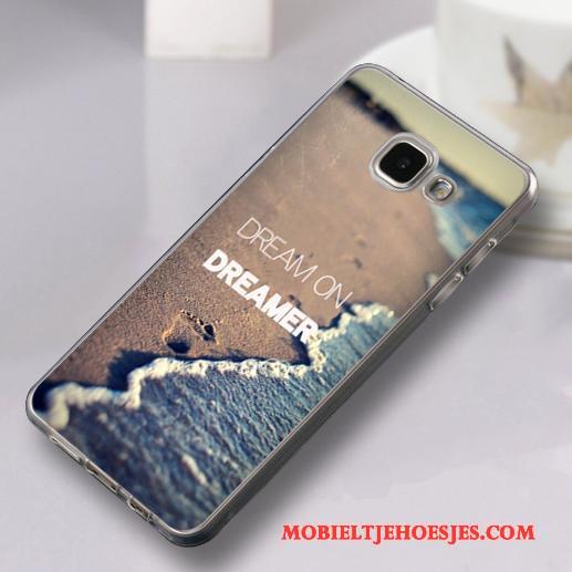 Samsung Galaxy A3 2016 Hoesje Bescherming Mobiele Telefoon Pu Achterklep Ster Siliconen Anti-fall