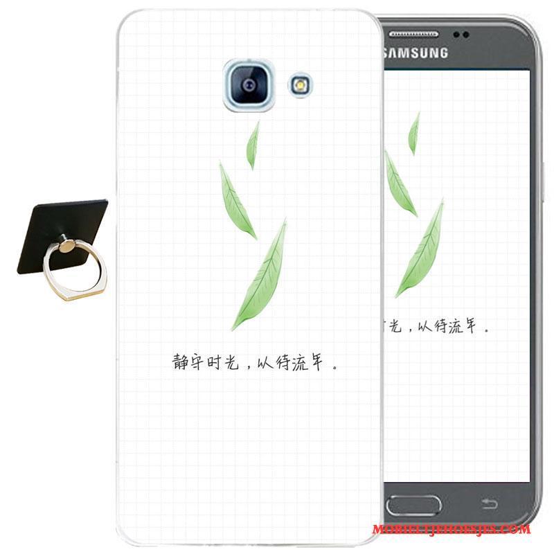 Samsung Galaxy A3 2017 Hoesje Bescherming Hoes Mobiele Telefoon Spotprent Zacht Anti-fall Wit