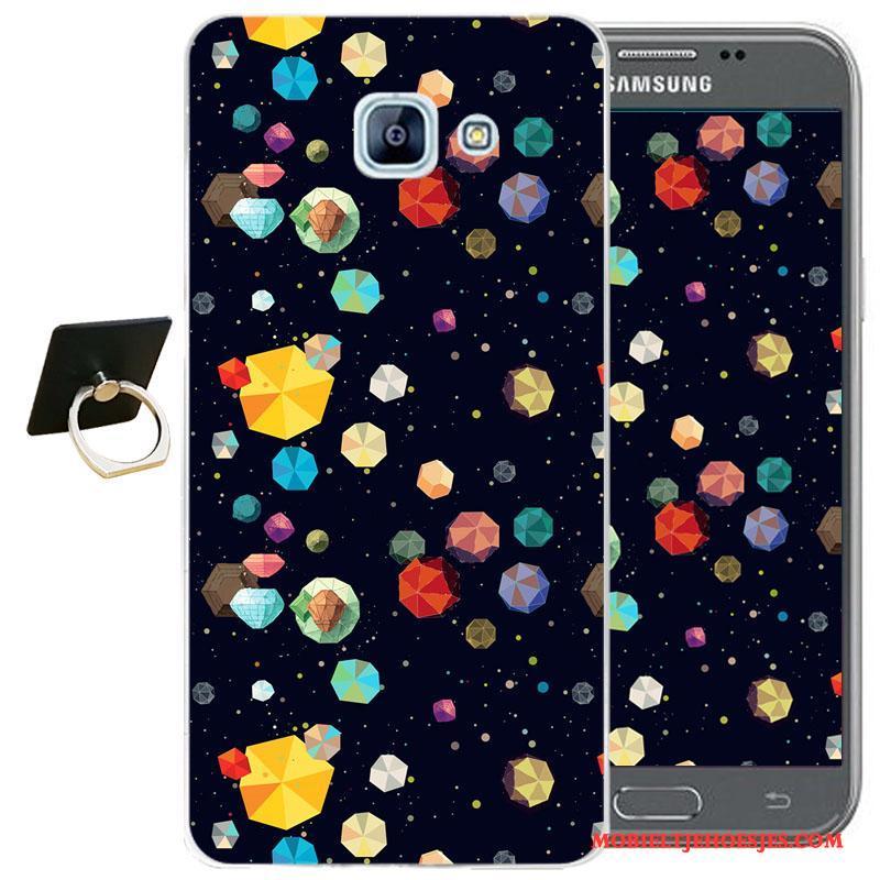 Samsung Galaxy A3 2017 Hoesje Bescherming Hoes Mobiele Telefoon Spotprent Zacht Anti-fall Wit