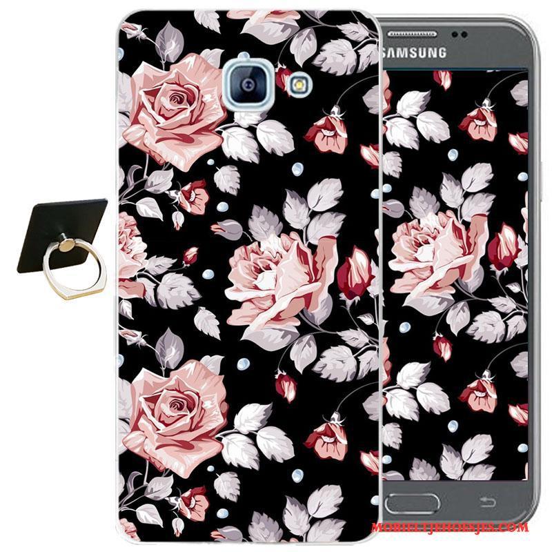 Samsung Galaxy A3 2017 Hoesje Bescherming Hoes Mobiele Telefoon Spotprent Zacht Anti-fall Wit