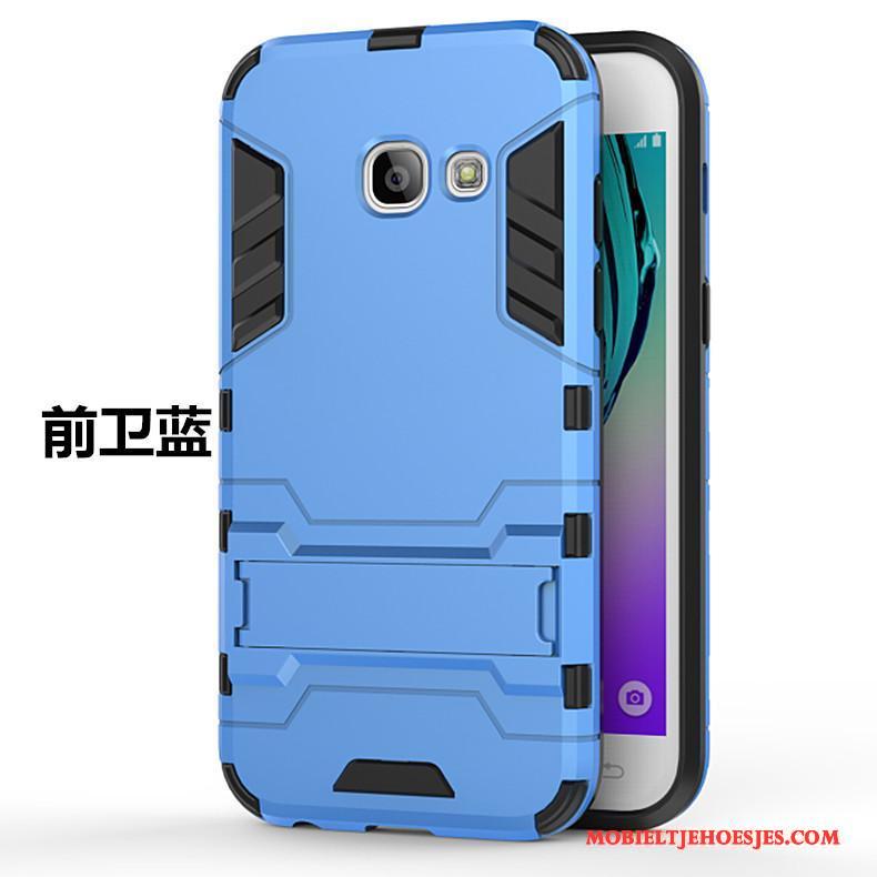 Samsung Galaxy A3 2017 Hoesje Blauw Hoes Bescherming Anti-fall Hard Ondersteuning Mobiele Telefoon