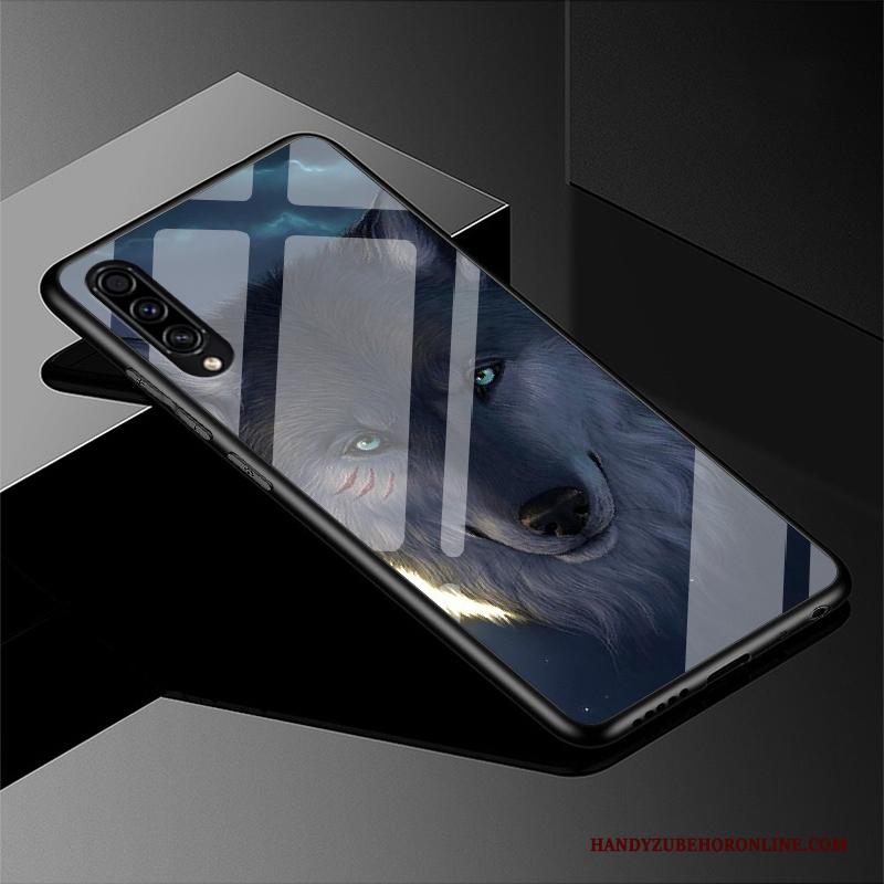Samsung Galaxy A30s Glas Bescherming Hoes Spotprent Scheppend Hoesje Telefoon Persoonlijk