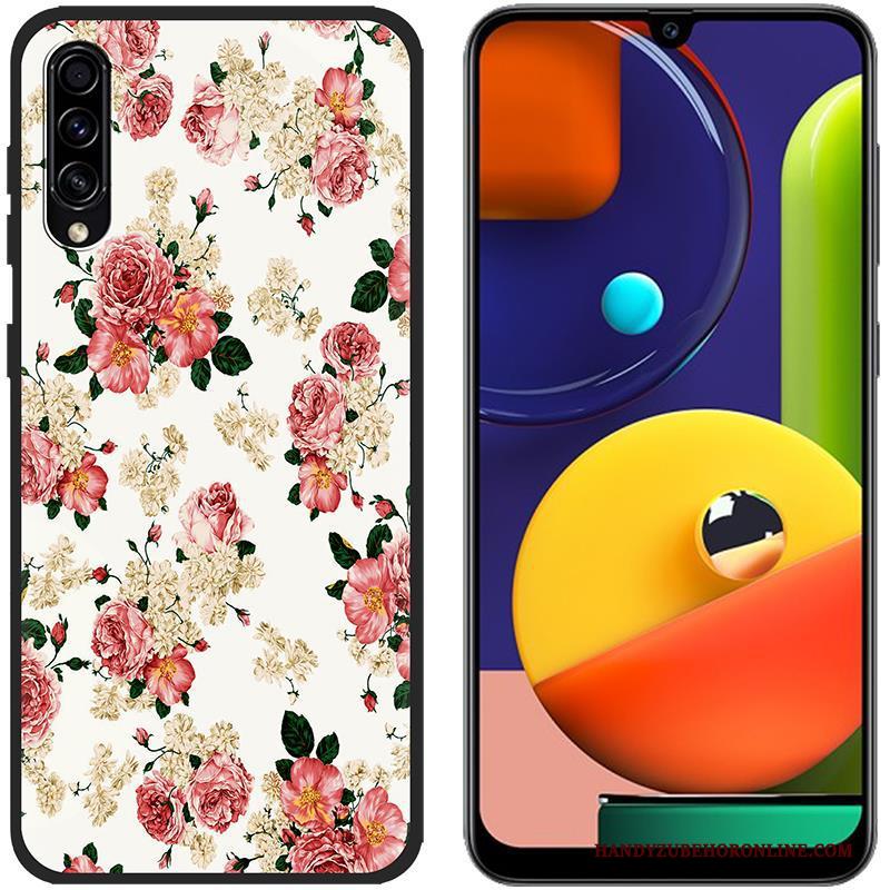 Samsung Galaxy A30s Hoesje Groen Bescherming Ster Doek Geschilderd Siliconen Spotprent