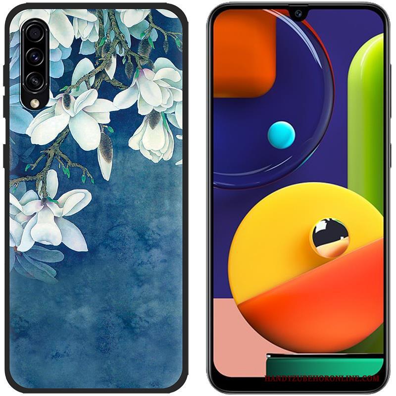 Samsung Galaxy A30s Hoesje Groen Bescherming Ster Doek Geschilderd Siliconen Spotprent