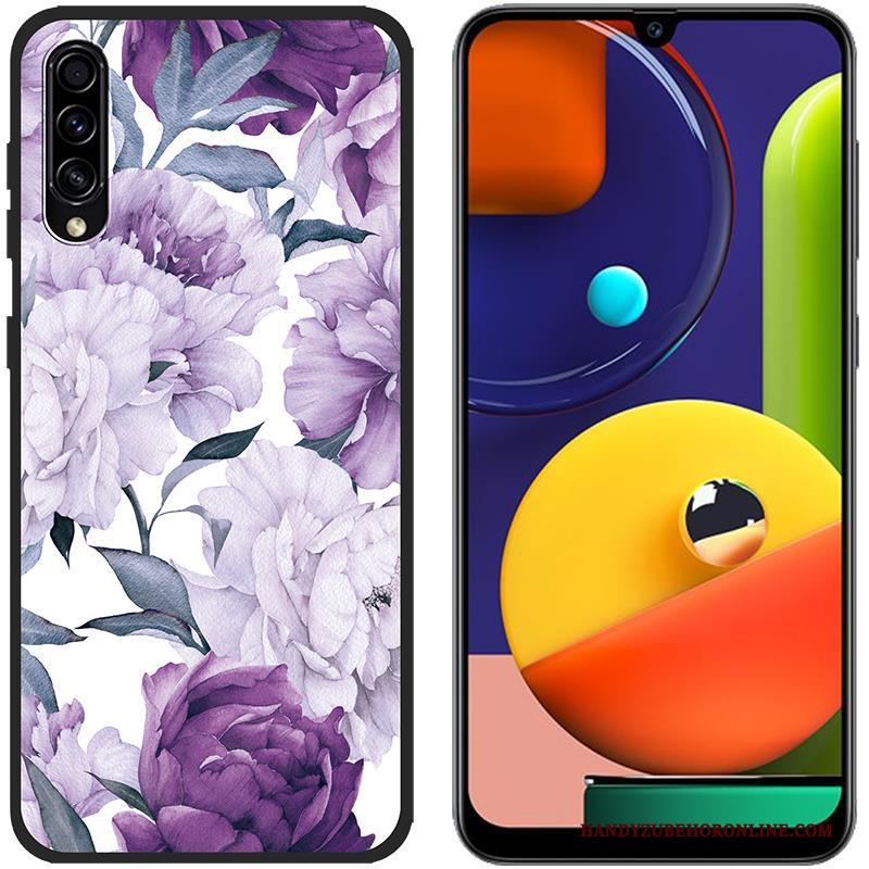 Samsung Galaxy A30s Hoesje Groen Bescherming Ster Doek Geschilderd Siliconen Spotprent