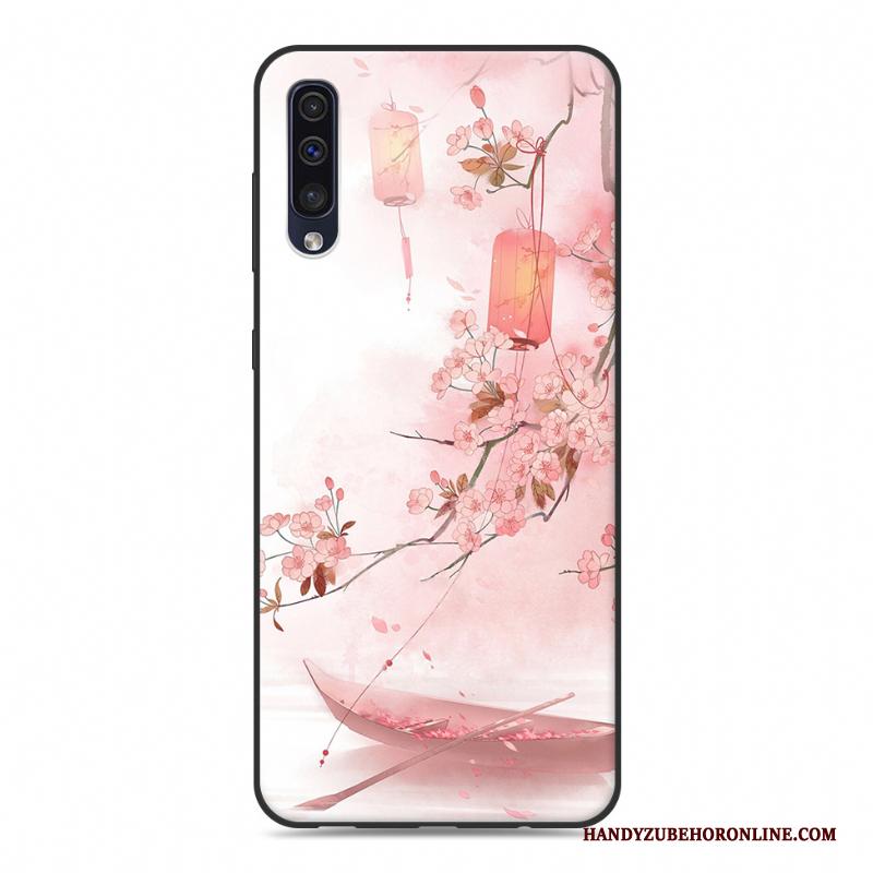 Samsung Galaxy A30s Hoesje Ster Hoes Chinese Stijl Wit Scheppend Persoonlijk Bescherming