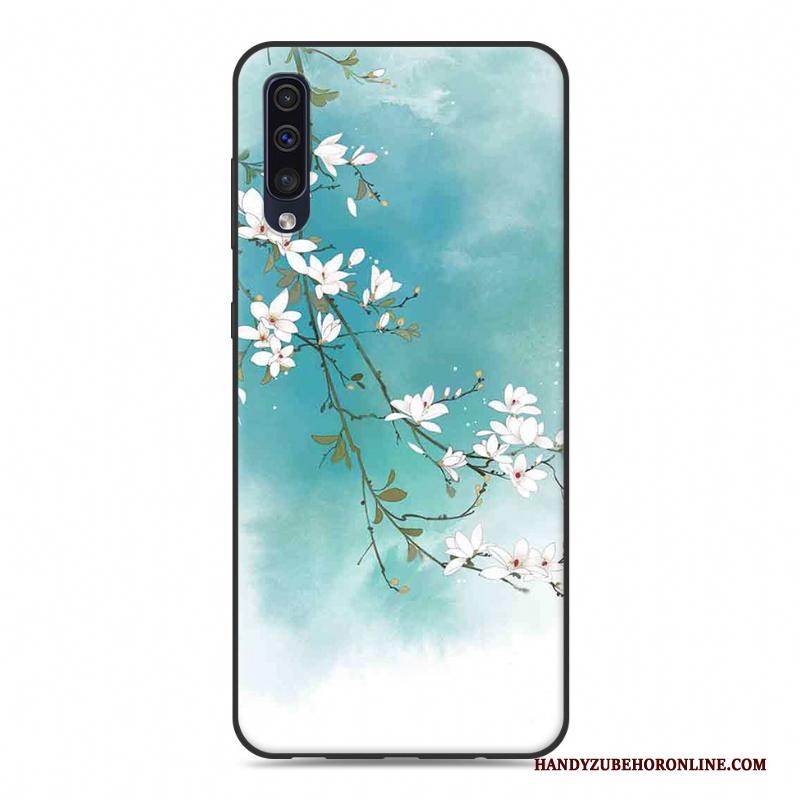 Samsung Galaxy A30s Hoesje Ster Hoes Chinese Stijl Wit Scheppend Persoonlijk Bescherming