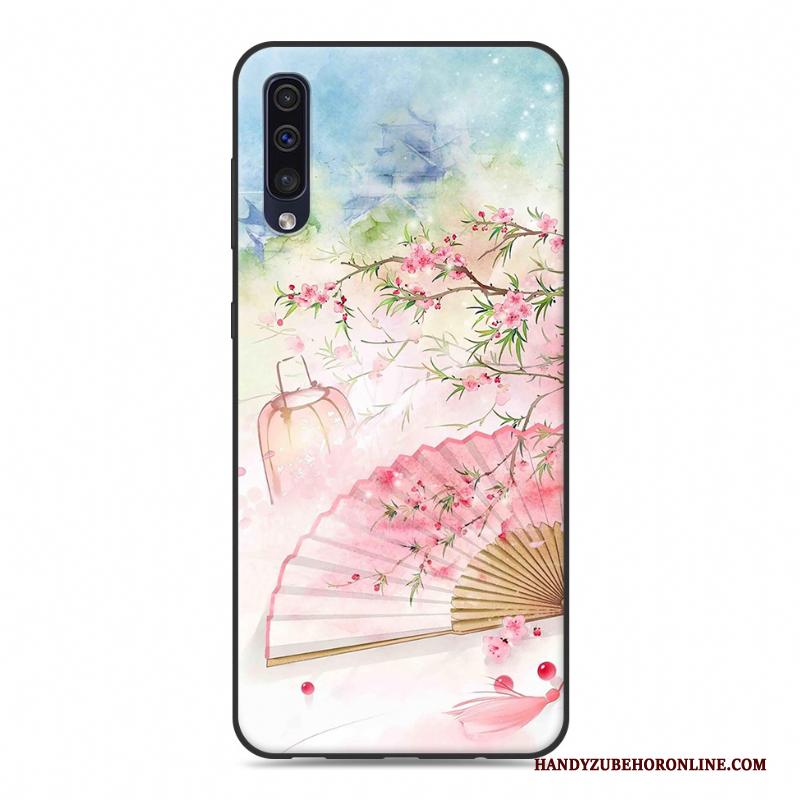 Samsung Galaxy A30s Hoesje Ster Hoes Chinese Stijl Wit Scheppend Persoonlijk Bescherming