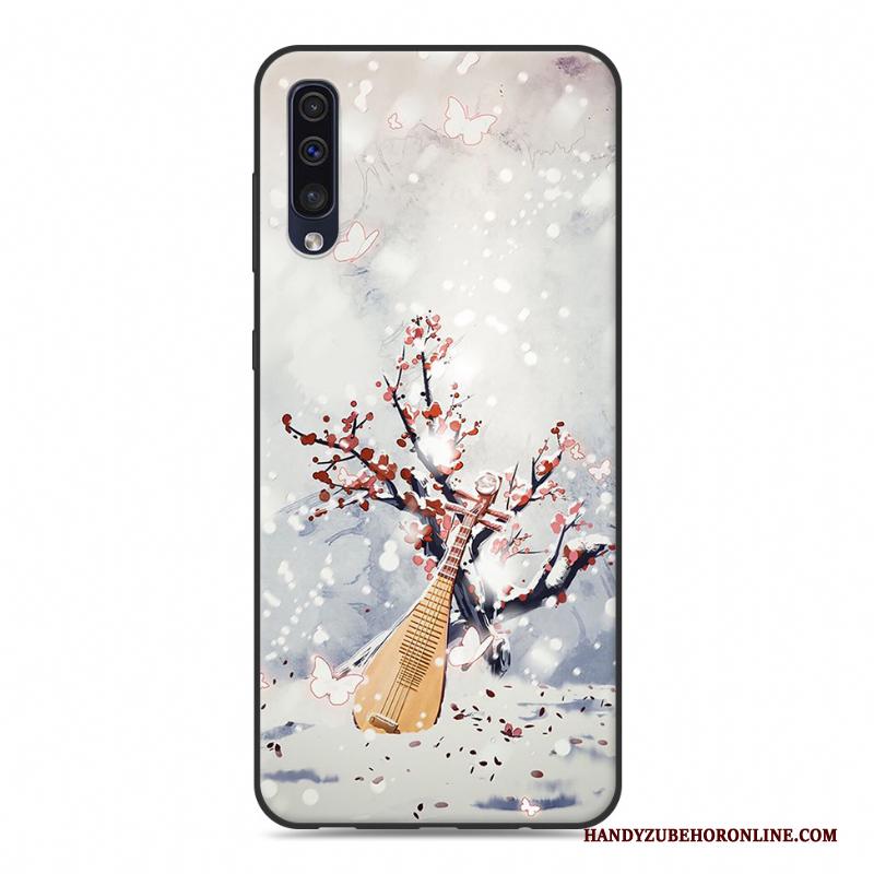 Samsung Galaxy A30s Hoesje Ster Hoes Chinese Stijl Wit Scheppend Persoonlijk Bescherming