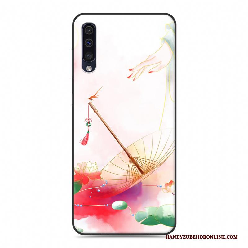 Samsung Galaxy A30s Hoesje Ster Hoes Chinese Stijl Wit Scheppend Persoonlijk Bescherming