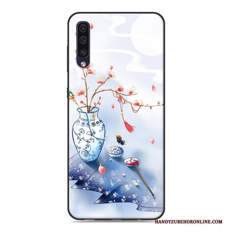 Samsung Galaxy A30s Hoesje Ster Hoes Chinese Stijl Wit Scheppend Persoonlijk Bescherming