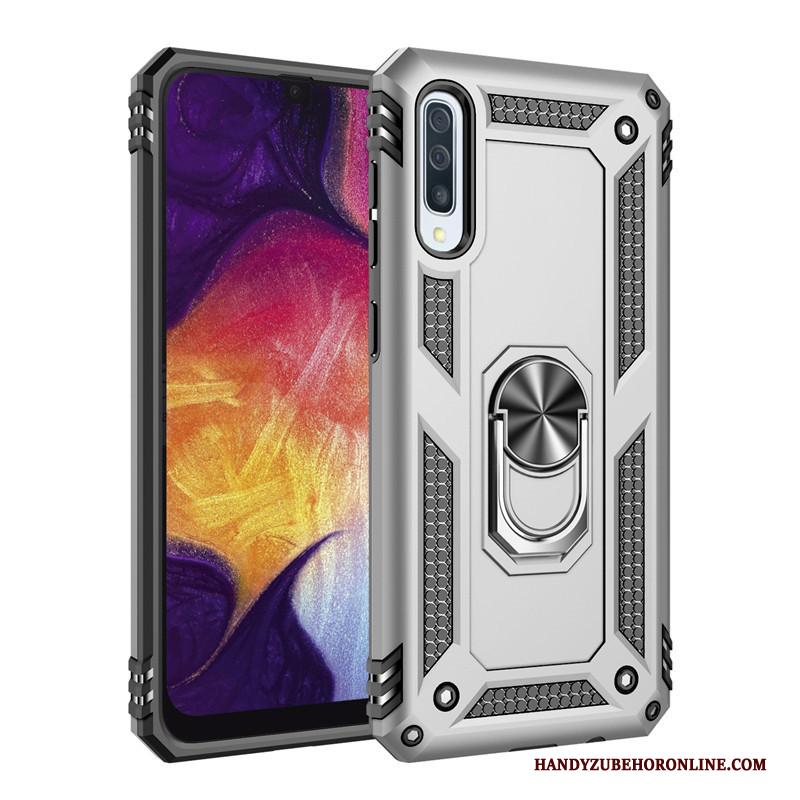 Samsung Galaxy A30s Siliconen Klittenband Magnetisch Zacht Hoesje Telefoon Bescherming Trend