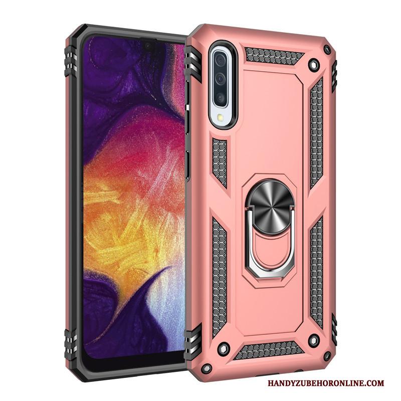 Samsung Galaxy A30s Siliconen Klittenband Magnetisch Zacht Hoesje Telefoon Bescherming Trend