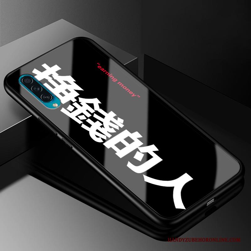 Samsung Galaxy A30s Siliconen Trendy Merk Anti-fall Geel All Inclusive Hoesje Telefoon Bescherming