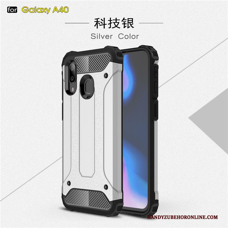 Samsung Galaxy A40 Bescherming Hoes Anti-fall Hard Zacht Hoesje Siliconen