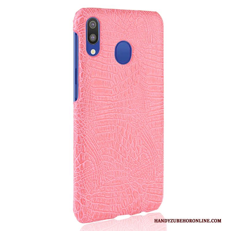 Samsung Galaxy A40 Hoesje Bescherming Blauw Ster Krokodillenleer Hard Kwaliteit Hoes