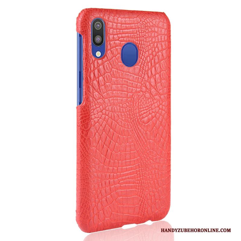 Samsung Galaxy A40 Hoesje Bescherming Blauw Ster Krokodillenleer Hard Kwaliteit Hoes